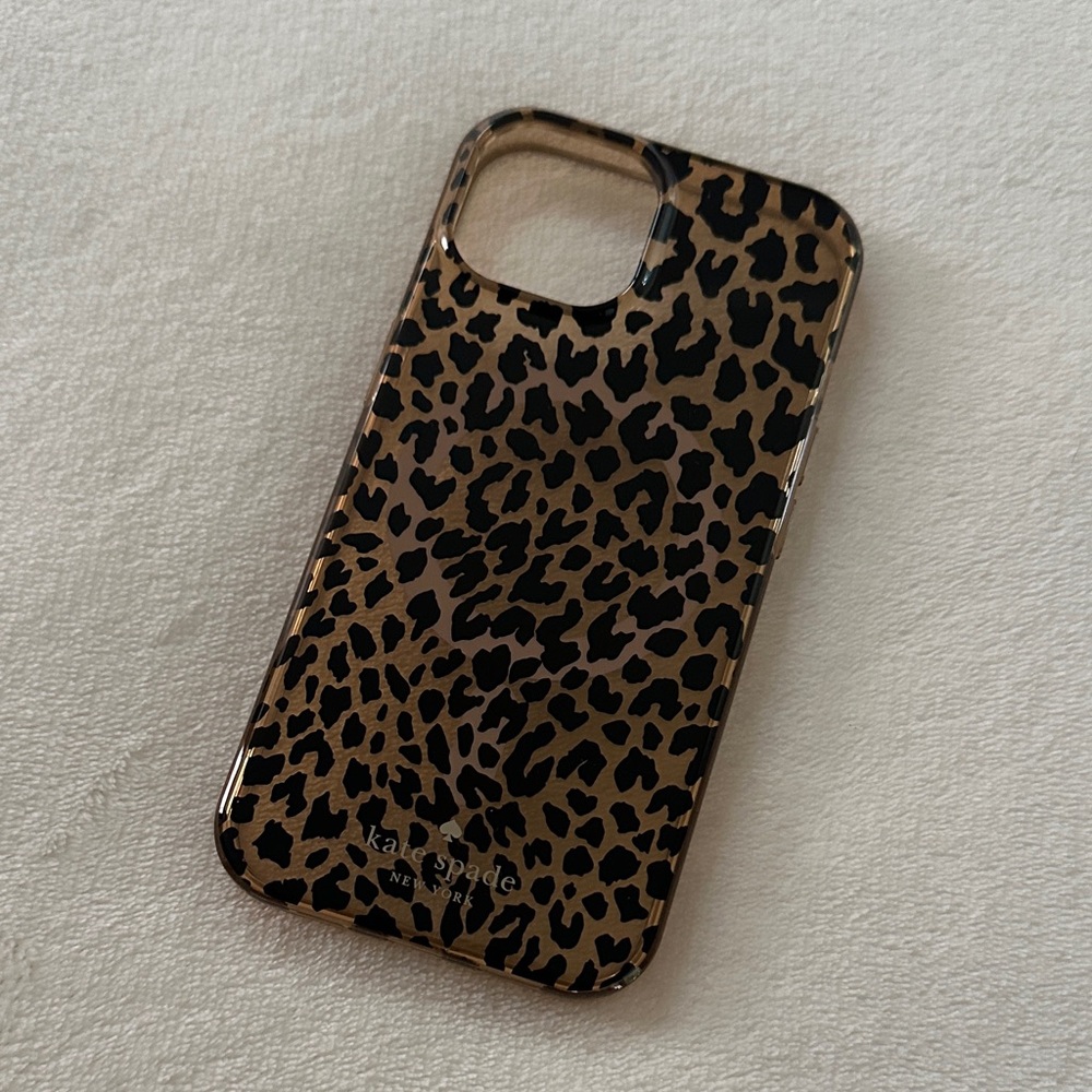 kate spade cheetah print phone case iPhone 16e 15 14 13